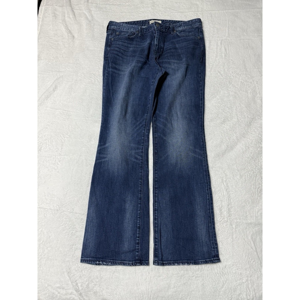 GAP Women's 34 Blue‎ Medium Wash Mid Rise Perfect Boot Bootcut Denim Jeans 34x31